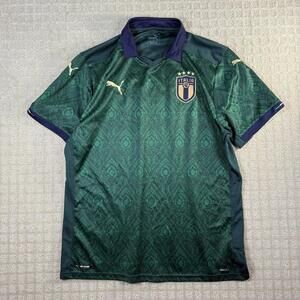 Puma Italy Soccer Jersey Green AOP XL FIGC Italia